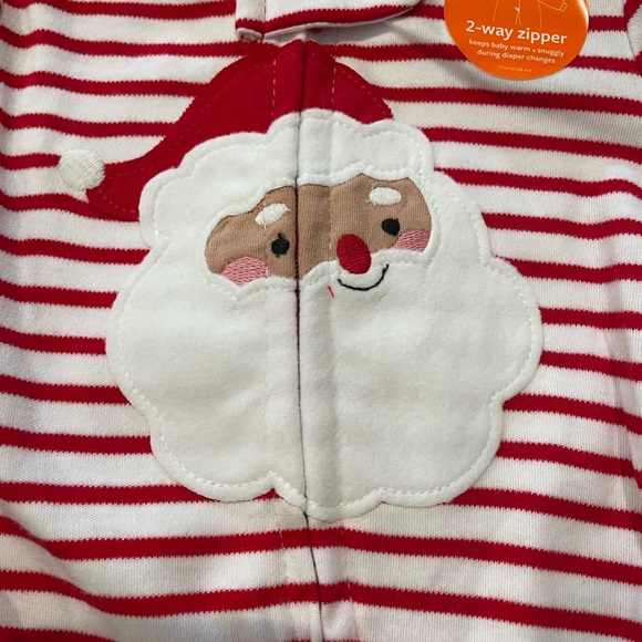 Lot Of 2 Baby  Christmas Outfits Carters Baby Size 3 Months Santa - Picture 6 of 7